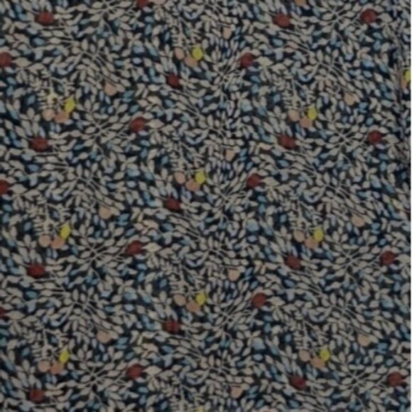 Bar III Sheer Floral Print Blouse Womens Small Black Multicolor - Picture 5 of 7